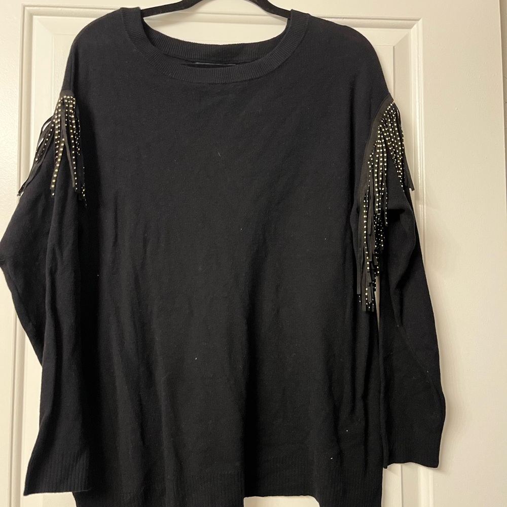 Fashion to Figure  Knit Top with fringe